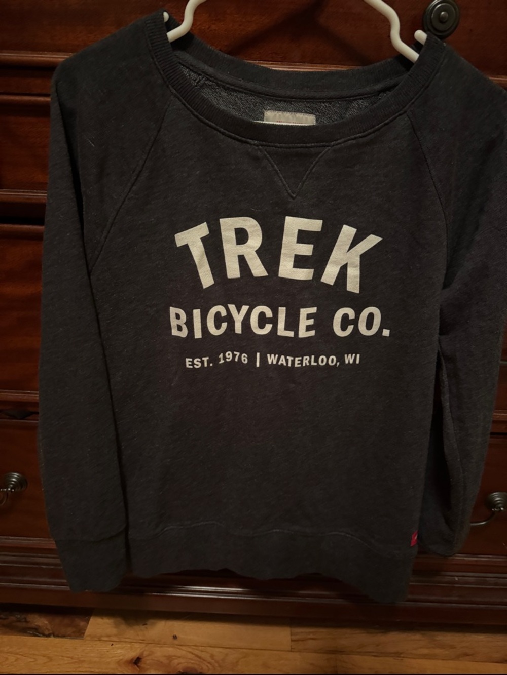 Trek Bicycle Co. Women's Crewneck Sweatshirt in Dark Gray